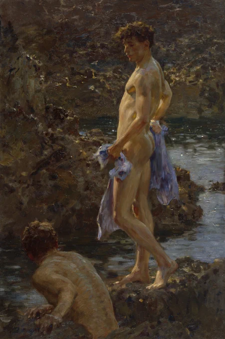 Henry Scott Tuke, A Bathing Group, 1914; Royal Academy of Arts, London. Photographer: J Hammond