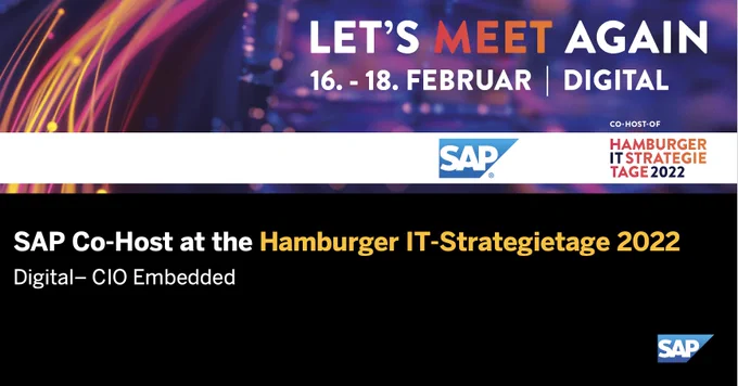 SAP Co-Host at the Hamburger IT-Strategietage | Let's Meet Again | February 16-18