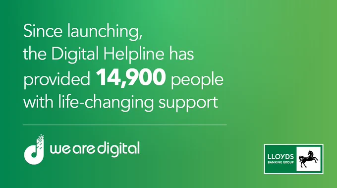 Since launching the helpline has provided 14,900 people with support
