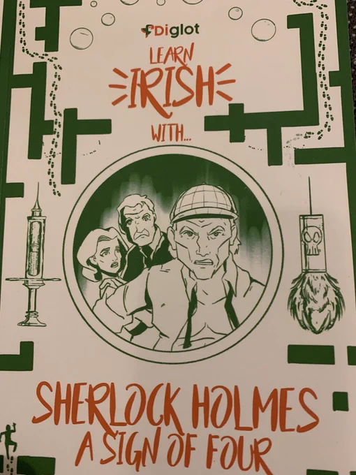 Cover of book. Sherlock Holmes - A sign of four