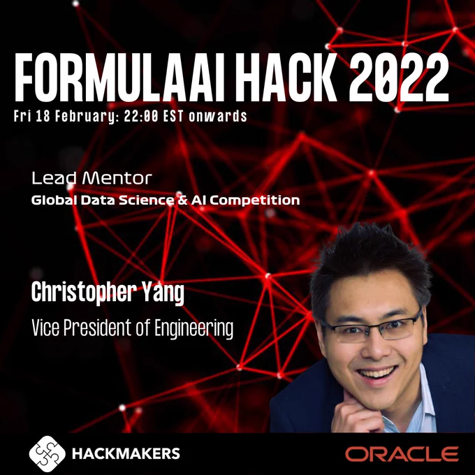 Christopher Yang, Lead Mentor, FormulaAI Hack 2022