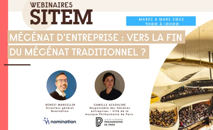 Webinar : vers la fin du mécénat traditionnel ?
