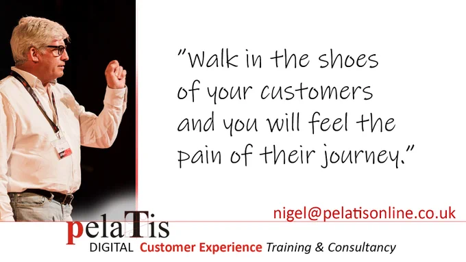 "Walk in the shoes of your customers and you will feel the pain of their journey." Nigel T Packer quote 

Have you tested your website as a customer?
Think like a customer, behave like a customer trying to buy, not like the owner trying to sell.  

#digitalcustomerexperience #testing #ebusiness #businessgrowth #onlinebusiness #digitalsales 