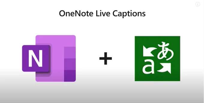 Picture of OneNote Live Captions