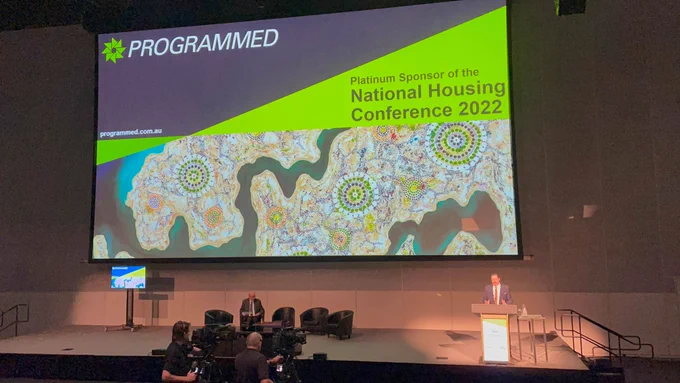 Dr Michael Fotheringham - MD of AHURI opening proceedings.