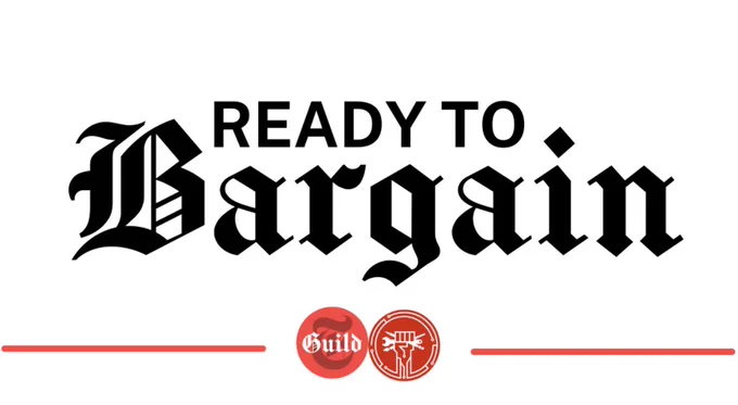 Graphic that says "Ready to Bargain" followed by the Times Tech Guild and CODE CWA logos
