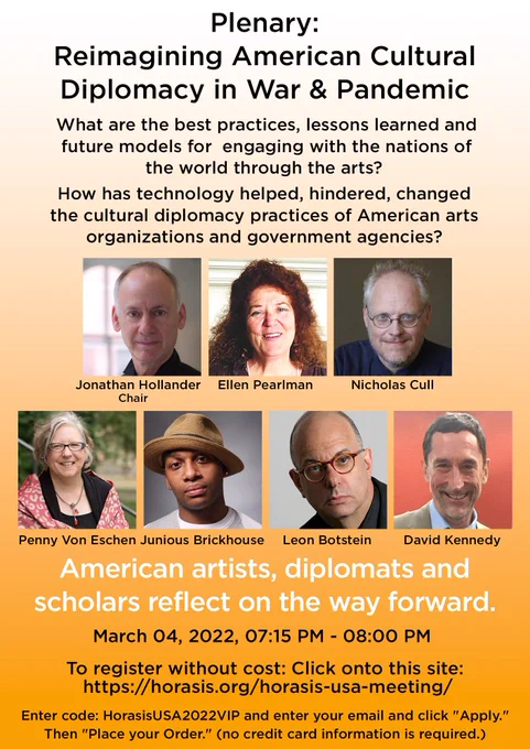 Panelists: Jonathan Hollander (Chair), Ellen Pearlman, Nicholas Cull, Penny Von Eschen, Junious Brickhouse, Leon Botstein, David Kennedy