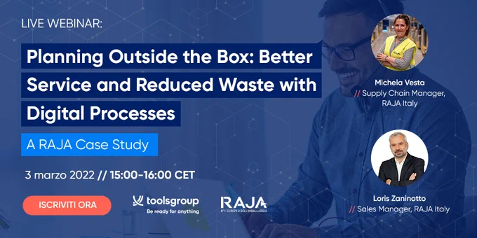 3 marzo Webinar con RAJA Italia
