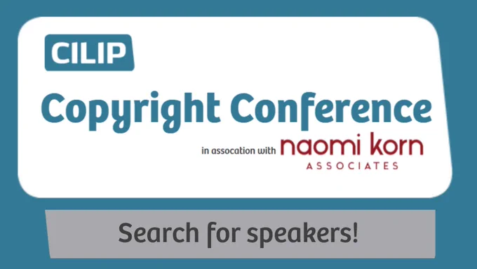 Copyright Conference logo - Search for speakers!