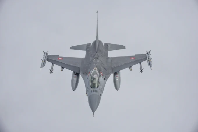 Archived photo of a Danish F-16 courtesy of Royal Danish Air Force. 