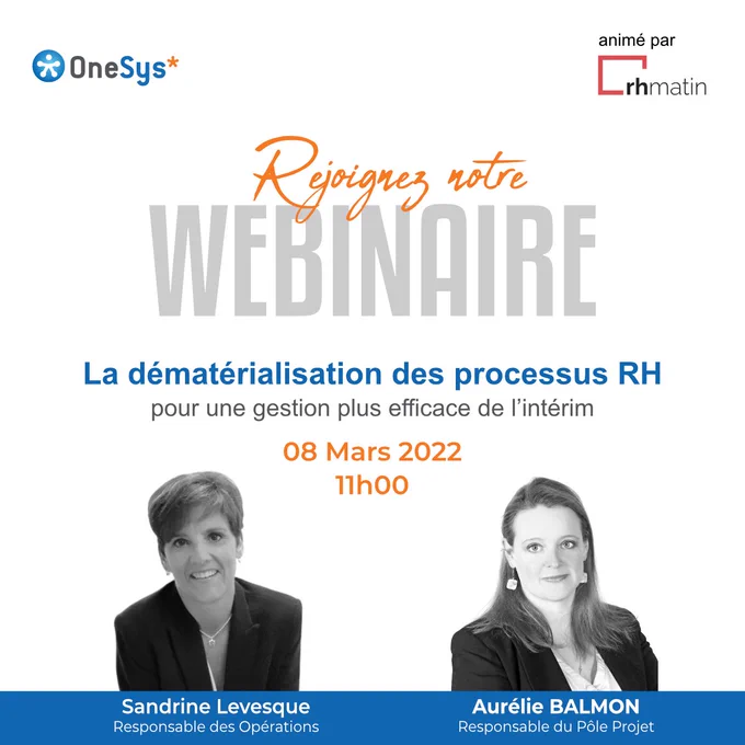 Webinaire La #dématérialisation des processus #RH pour une gestion plus efficace de l'#intérim 