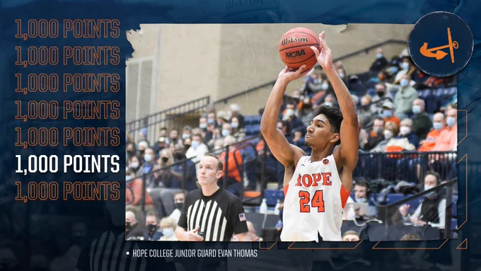Evan Thomas shoots a jumper.