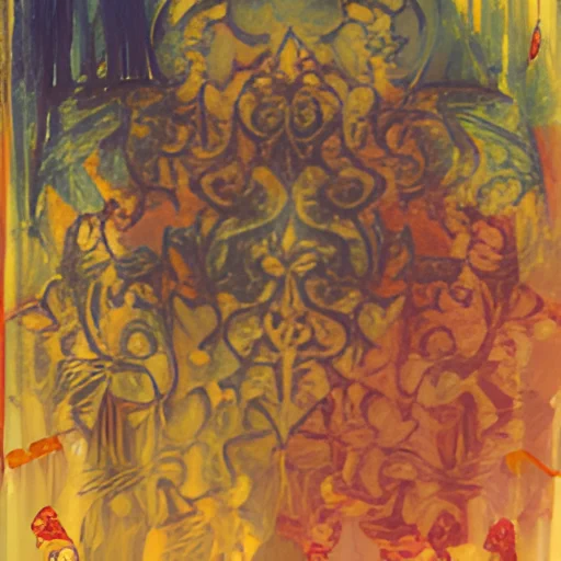 @pthelo - from the series "Christian Through The Looking Glass" created using Looking Glass 1.4 by @ai_curio trained on original paintings by Christian Laura (Oil Paint on Canvas)