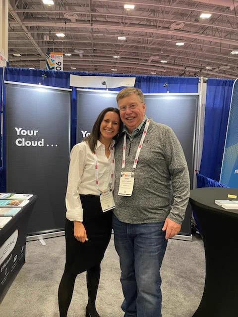 Gabby Bass, FLEX Marketing Manager and John Graham, Expree Credit Union CEO