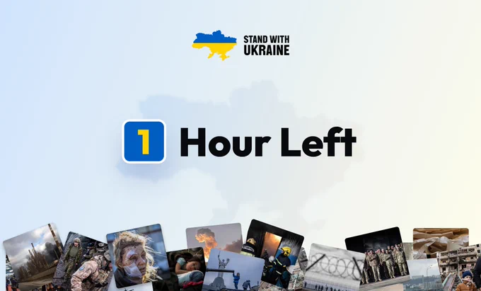 1 hour left