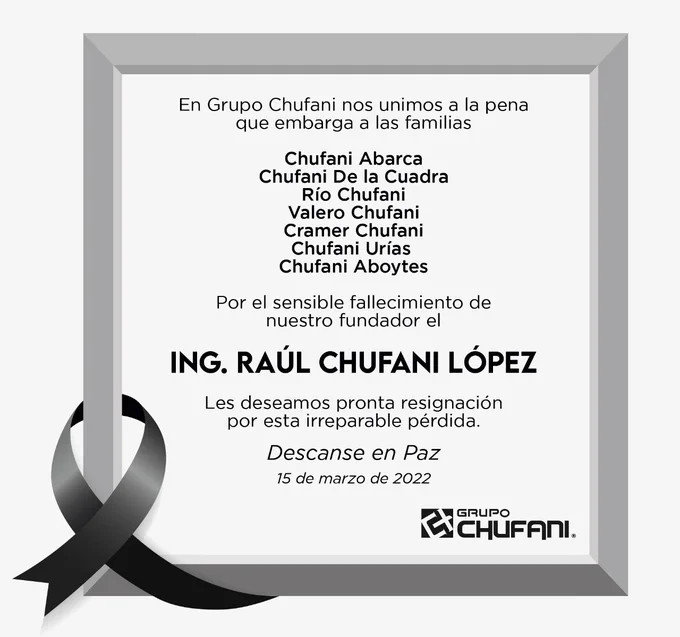 El día de ayer descansó uno de nuestros fundadores. QEPD