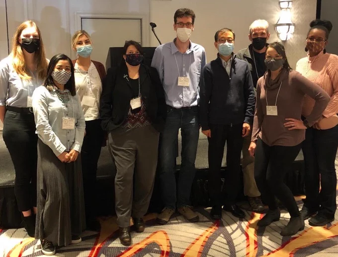 Members of the INHS Medical Entomology Lab at the 2021 Annual Meeting of the Illinois Mosquito & Vector Control Association. 