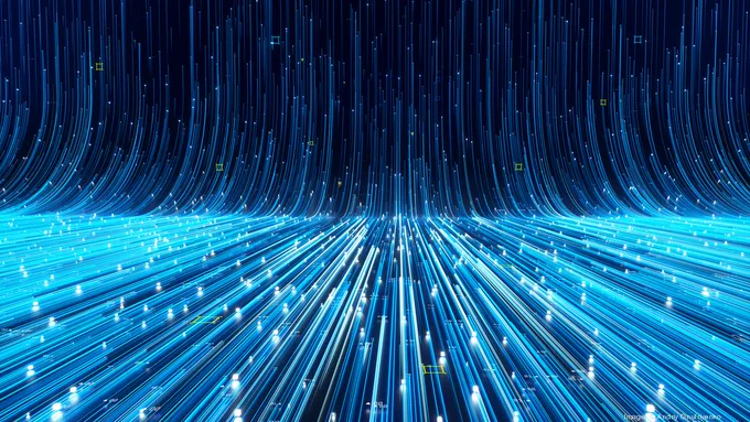 abstract image of flowing data ramp