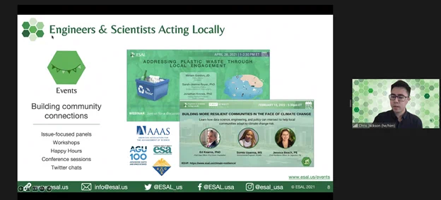 Chris talking about the various opportunities in ESAL