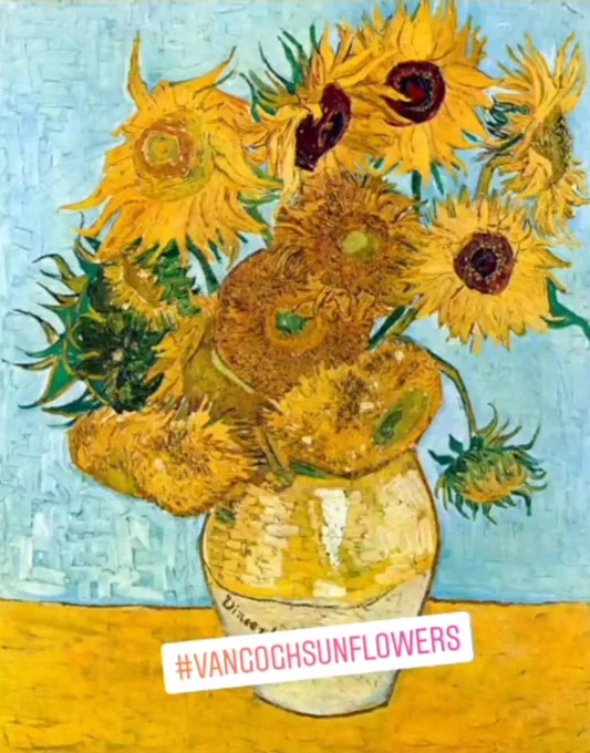 Van Gogh painting Sunflowers. Sunflowers are the national flower of Ukraine