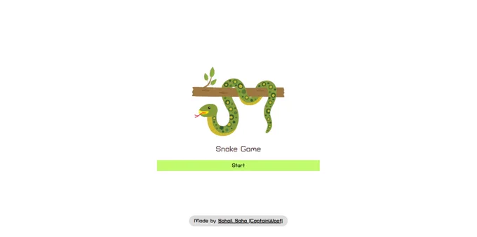 A snake game, created by me, Sohail Saha (captain woof)