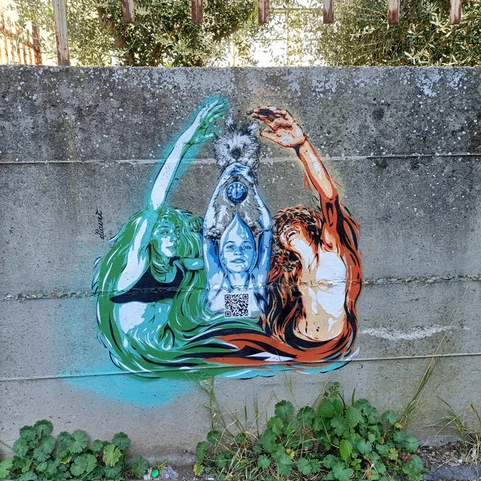 Diavù, Aria Project, murales al Quadraro