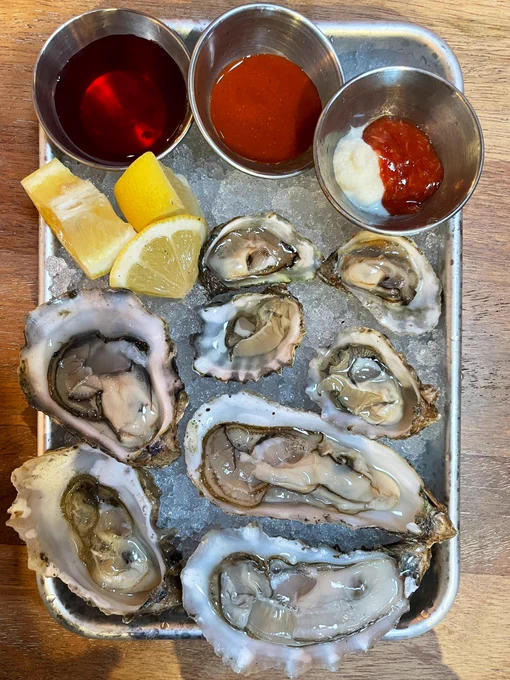 The best oysters from the Bodega Bay Oyster Co!