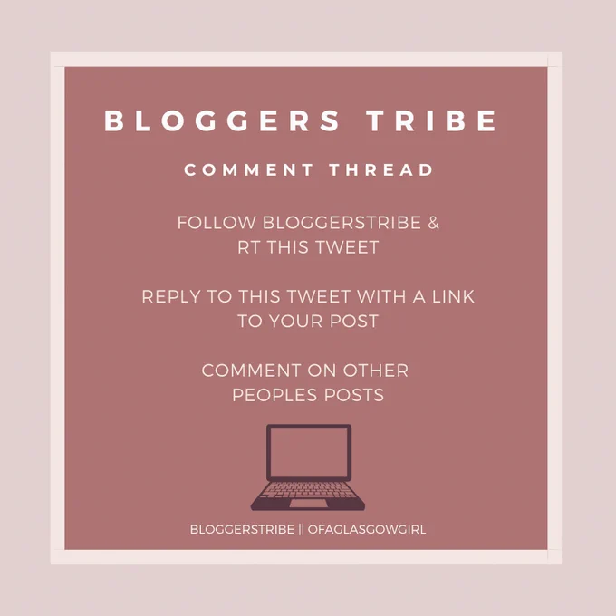 A beige graphic that has "Bloggerstribe Comment Thread" written on it with white text