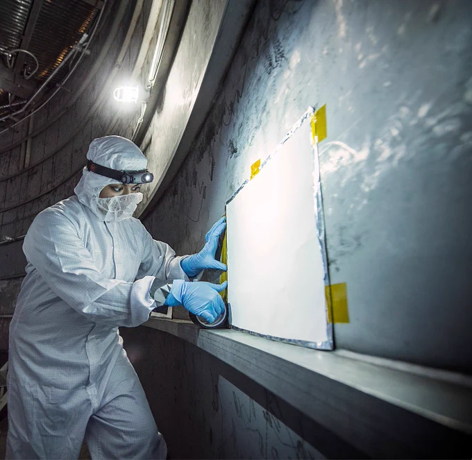Ninith Abraham works on the JWST