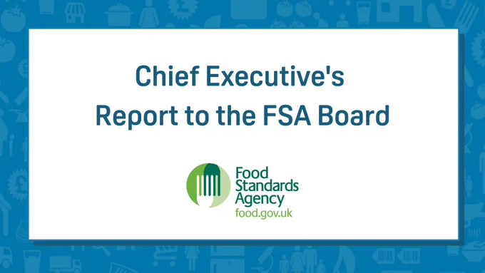 Chief Executive's Report to the FSA Board