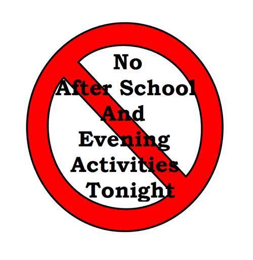 After School Activities CANCELLED