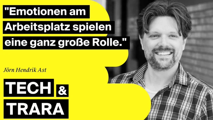 Jörn Hendrik Ast war zu Gast im Tech und Trara Podcast, er wird hier zitiert mit den Worten aus dem Tweet und seinem Foto daneben, alles in Netzpiloten Farben Gelb und Schwarz