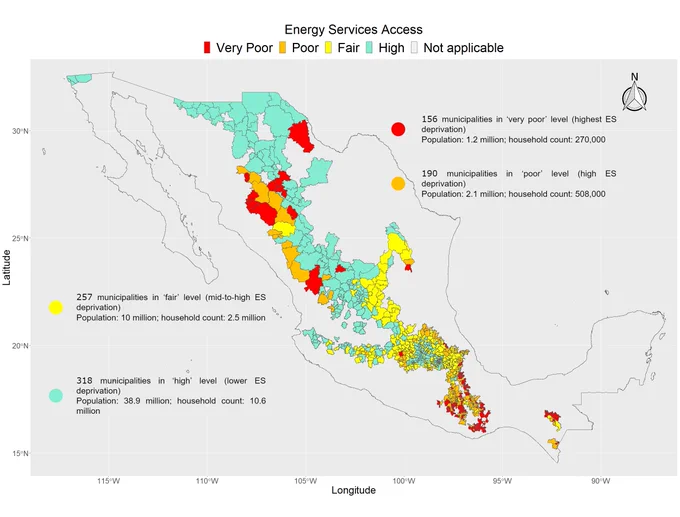 #Acceso a Servicios de #Energía a nivel municipal en clima templado