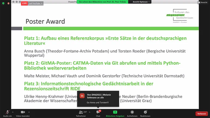 Poster-Award DHd2022