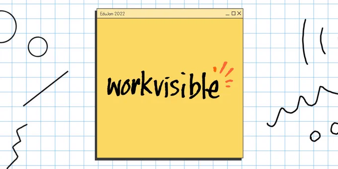 Yellow tile centred with WorkVisible logo