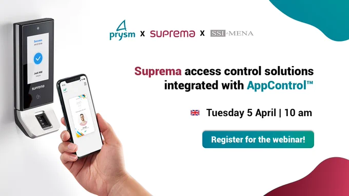 Register for the Prysm x Suprema webinar on April 5th