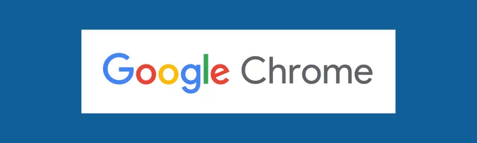 Google Chrome logo on a white background