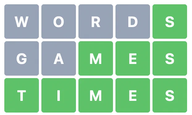 WORDS
GAMES
TIMES