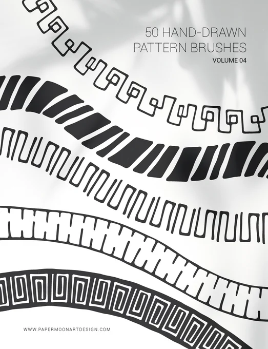 50 HAND-DRAWN VECTOR PATTERN BRUSHES 04 Abstract, Geometric, Tribal, Boho
Set of 50 abstract, geometric, and tribal pattern brushes, which were all hand drawn with love, scanned, and carefully vectorized. You can use them to create mandalas, patterns, decorative frames, borders and dividers, and all kinds of decorative design elements for scrapbooking, journaling, wedding and party invitations, birthday cards, photo albums, baby shower cards, banners, logos, business cards and stationery, tags, labels, stickers, websites, blogs, etc.