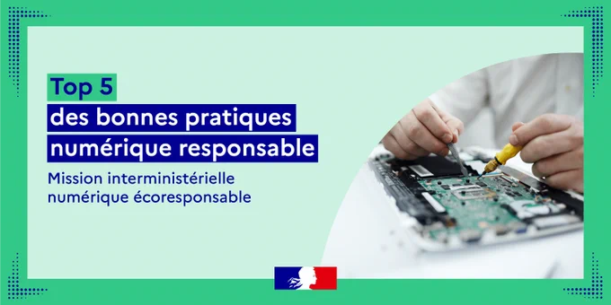 Top 5 des bonnes pratiques numérique responsable. 