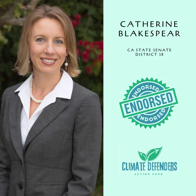 We are pleased to announce our support and endorsement of Catherine Blakespear for CA State Senate!