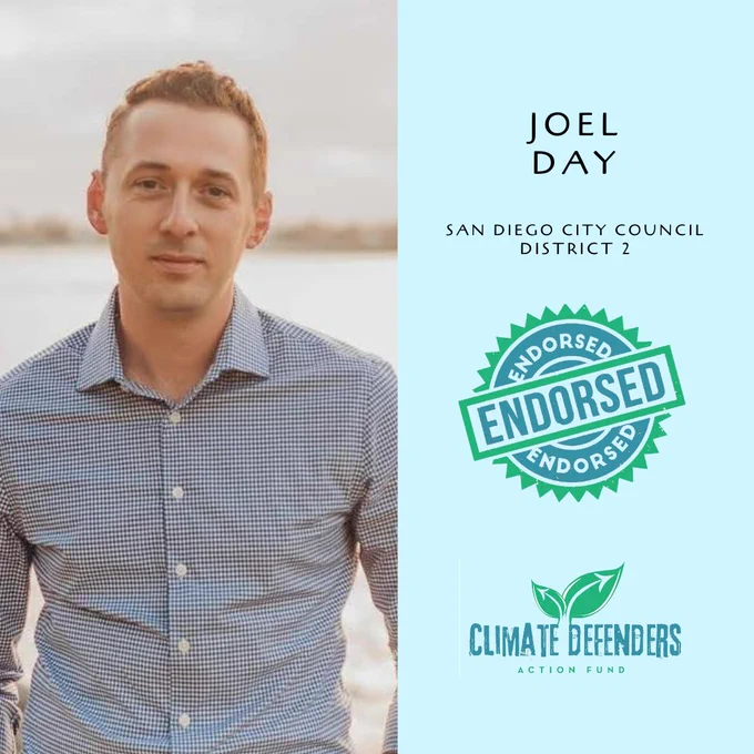 We are pleased to endorse Joel Day for San Diego City Council