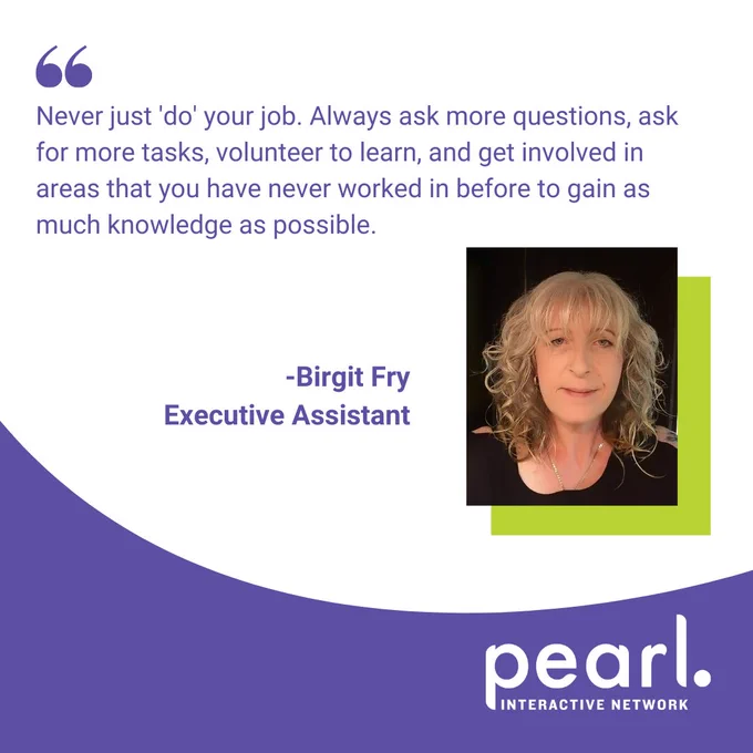 Image of Pearl Executive Assistant, Birgit Fry