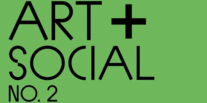 Black text on a green background. Text reads Art   Social No.2