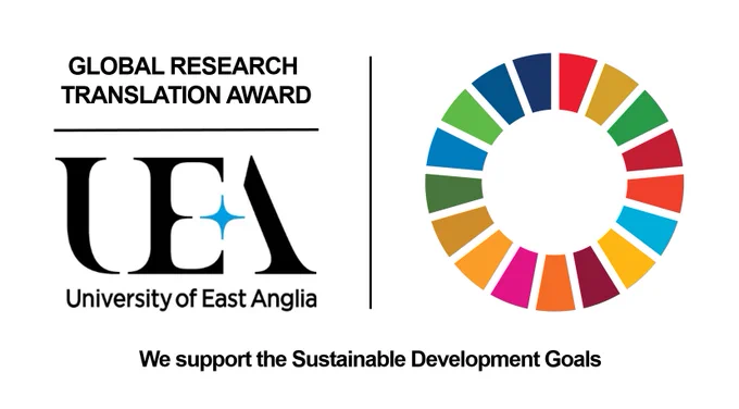 The Global Research Translation Award (GRTA) is a £1.36 million project to help tackle health, nutrition, education and environment issues in developing countries.

The UEA’s GRTA project is called: Meeting the Sustainable Development Goals: creating innovative infrastructures and policy solutions to support sustainable development in Global South communities. 

The over-arching project comprises four interconnected sub-projects addressing child malnutrition, sustainable food systems, family literacy and microplastic pollution.

University of East Anglia's Global Research Translation Award (ref. EP/T015411/1) is funded by United Kingdom Research and Innovation (UKRI) with the Global Challenges Research Fund (GCRF), part of the UK's Official Development Assistance.

Learn more: https://www.uea.ac.uk/web/groups-and-centres/global-research-translation-award-project