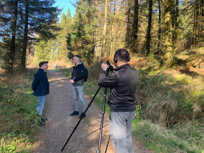 Peter McNiven & Colin near Drymen