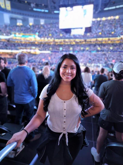 Dee at one of the games