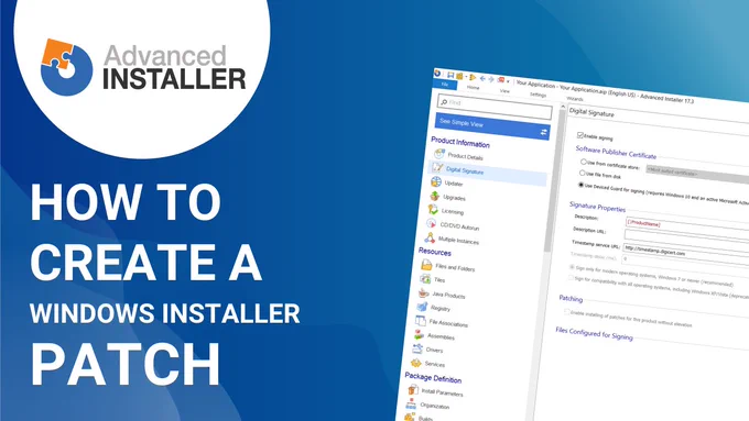 How to create a Windows Installer Patch