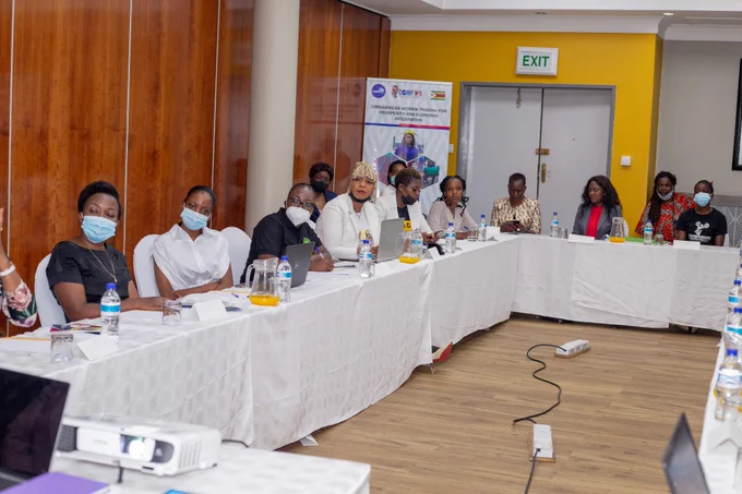 Zimbabwe businesswomen during RECAMP training. 

