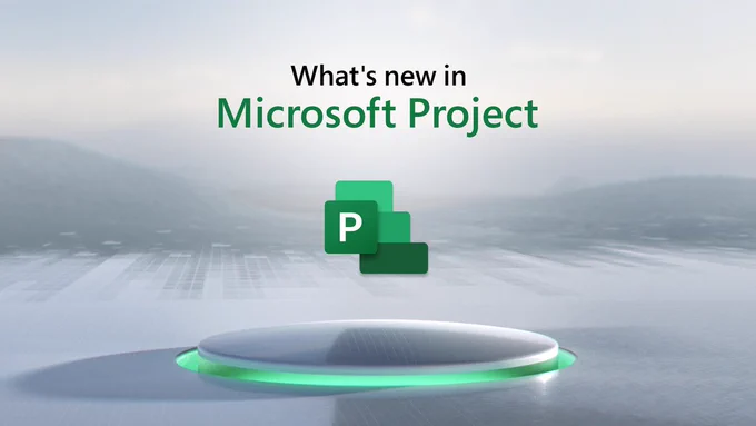 Text Reads: "What's new in Microsoft Project".